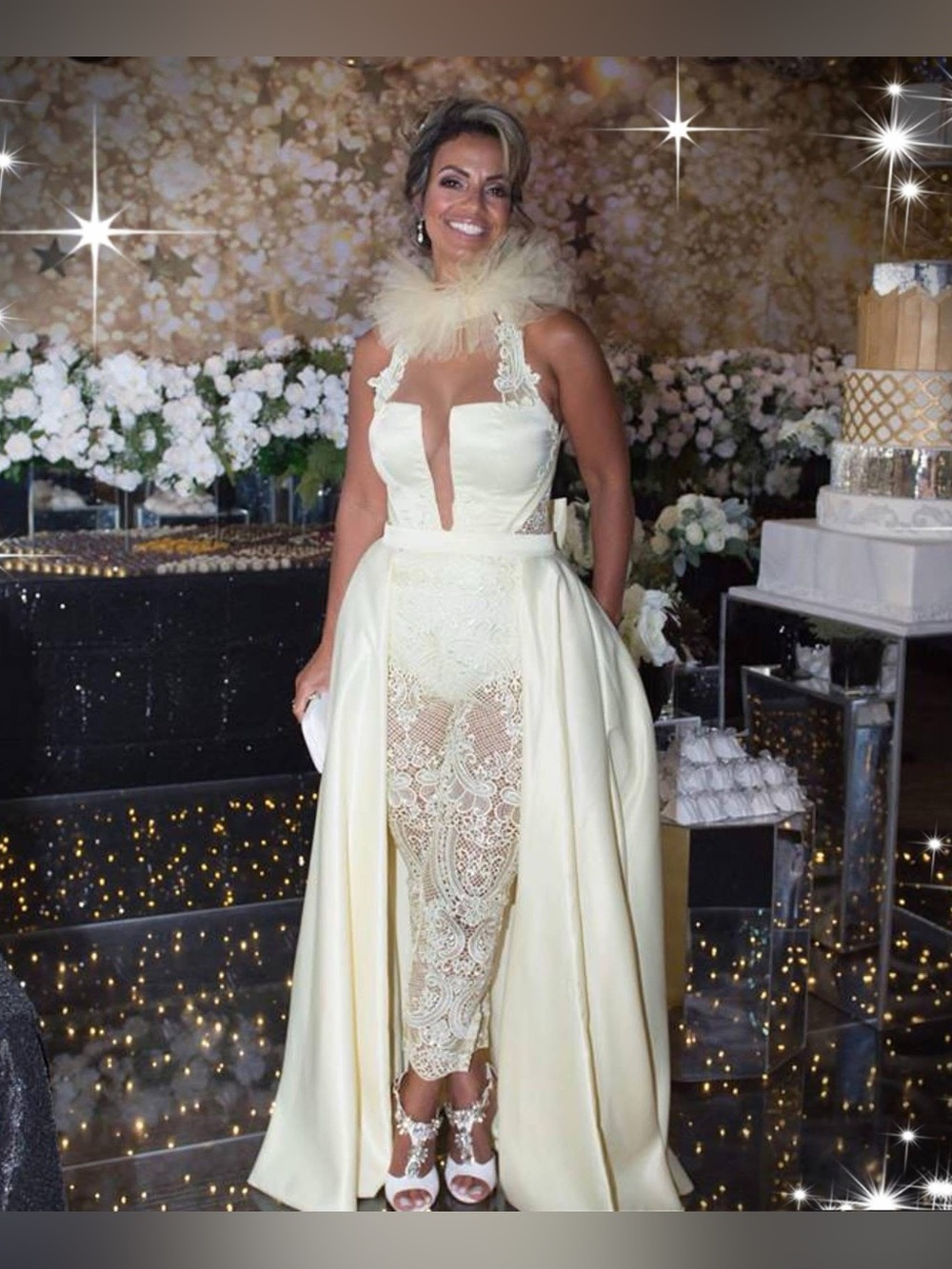 Serafini Couture Brazilian Designer Stunning Dress